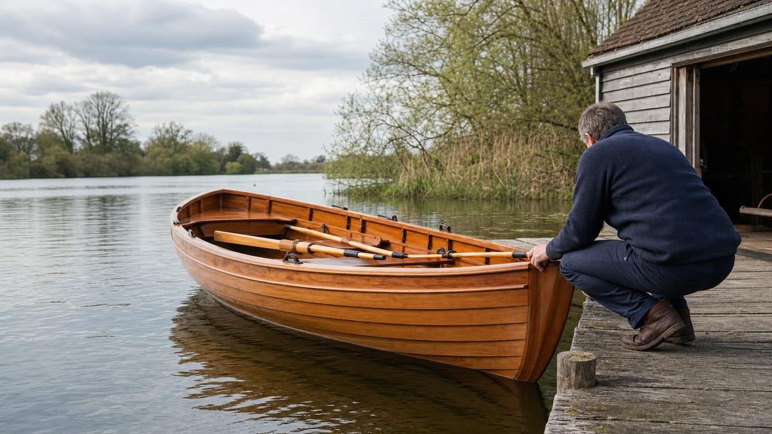 Whitehall type rowing skiff